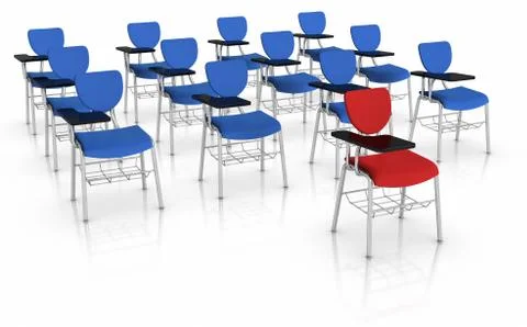 Standing out from crowd Stock Illustration