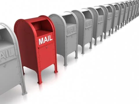 Standing out from the crowd Stock Illustration