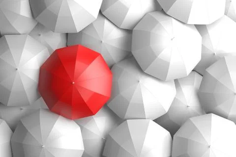 Standing Out From The Crowd Stock Illustration