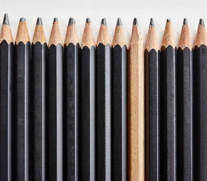 Standing out from the crowd Stockfoto's