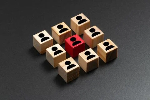 Standing out from the crowd Stock Photos