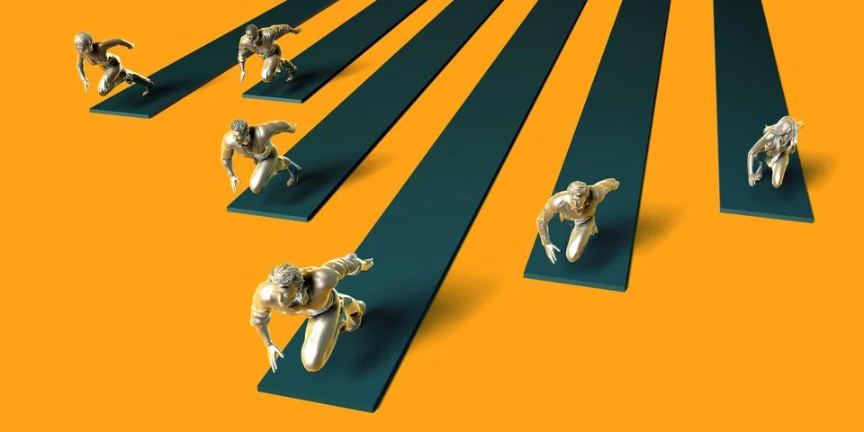 Standing Out Stock Illustration