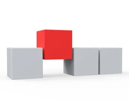 Standing out means different or outsider Stock Illustration