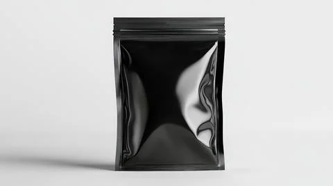 Standing Plastic Pouch Packaging Mockup Stock Illustration