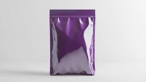 Standing Plastic Pouch Packaging Mockup Stock Illustration