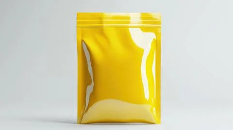 Standing Plastic Pouch Packaging Mockup Stock Illustration