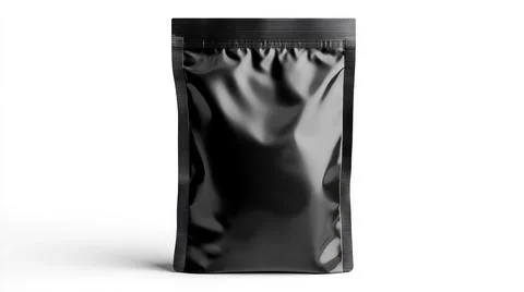 Standing Plastic Pouch Packaging Mockup Stock Illustration