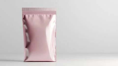 Standing Plastic Pouch Packaging Mockup Stock Illustration