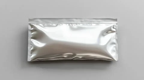 Standing Plastic Pouch Packaging Mockup Stock Illustration