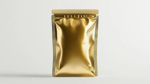 Standing Plastic Pouch Packaging Mockup Stock Illustration