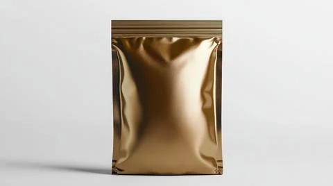 Standing Plastic Pouch Packaging Mockup Stock Illustration