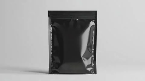 Standing Plastic Pouch Packaging Mockup Stock Illustration