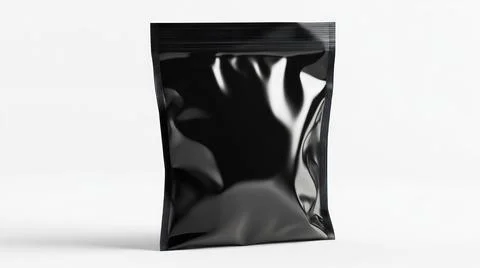 Standing Plastic Pouch Packaging Mockup Stock Illustration