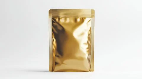 Standing Plastic Pouch Packaging Mockup Stock Illustration