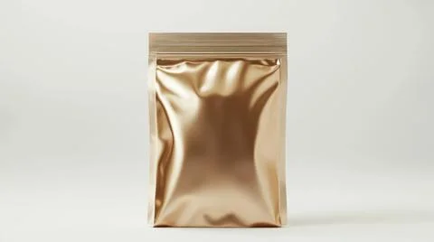 Standing Plastic Pouch Packaging Mockup Stock Illustration