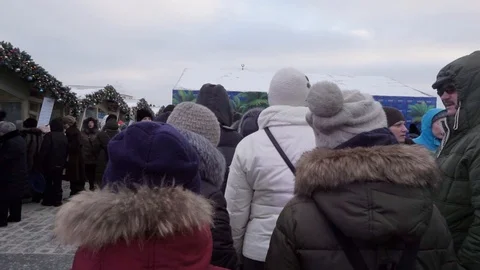 Standing in the queue Stock Footage 101281832