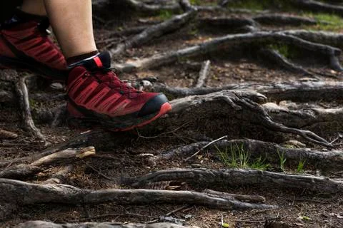 Standing on a rough terrain Stock Photos