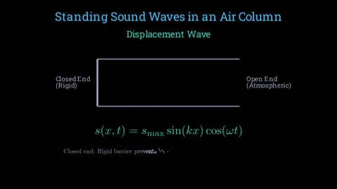Standing sound waves in an air column 動画素材 335953365