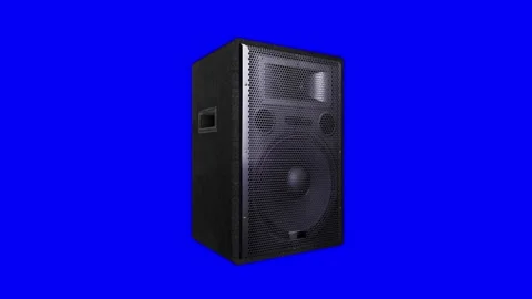 Standing Speaker Stock Footage 303208889