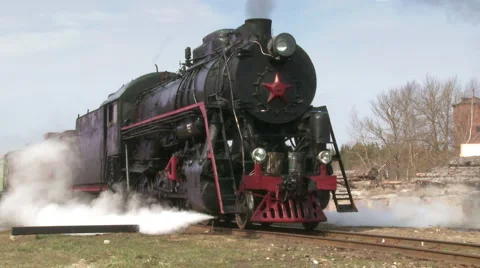 Standing steam train Video stock 5903160