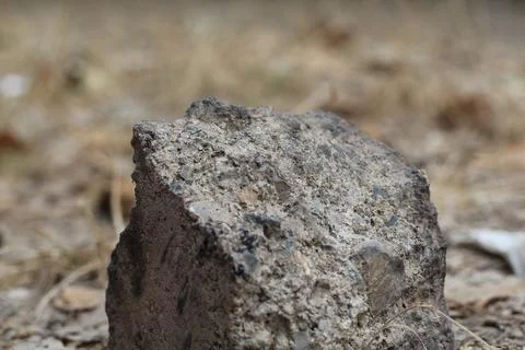 Standing stone, single stone, small natural stone Stock Photos