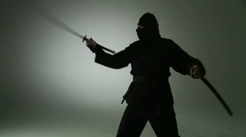 Standing Swordsman Stock Footage 22794679