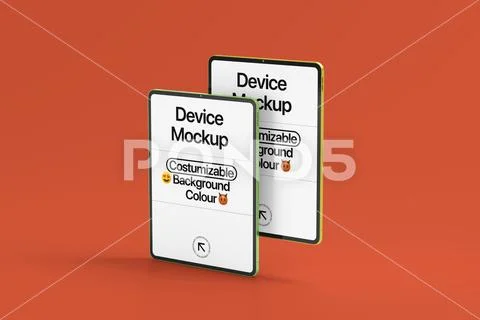 Standing Tablet Device Mockup PSD-Vorlage