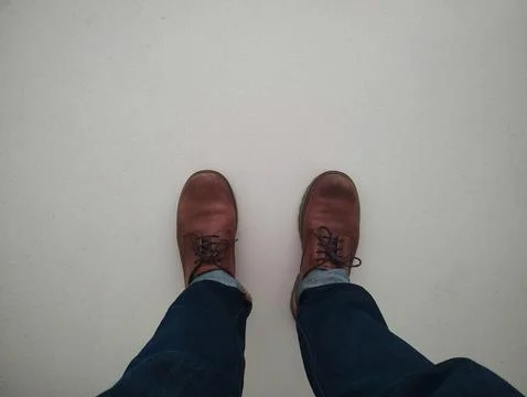 Standing thinking which way to go Stock Photos