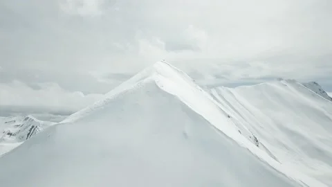 Standing on top of the mountain Stock Footage 139743761