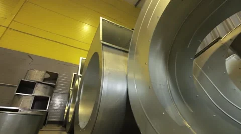 Standing turbines Stock Footage 60924243