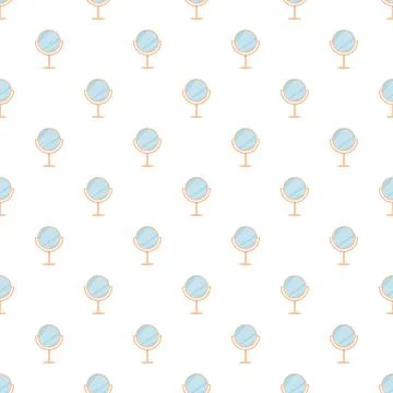 Standing vanity mirrors creating repetitive pattern design Stock Illustration