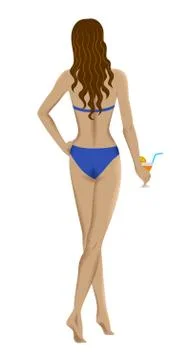 Standing woman Stock Illustration
