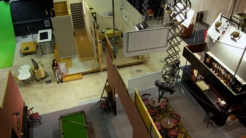 Standing, Writing, Wide Shot, Lockdown, 20 Seconds Or Greater, High Angle View, Video stock 94012726