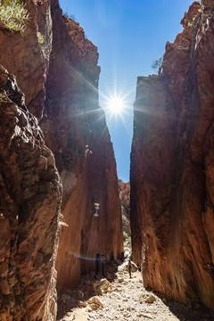 Standley Chasm in the West MacDonnell Range Stock Photos