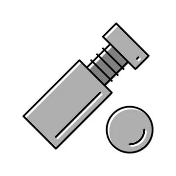 Standoff screw color icon vector illustration Stock Illustration