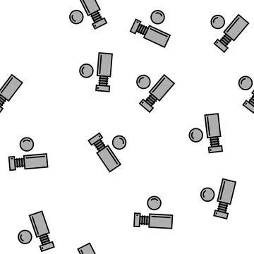 Standoff screw vector seamless pattern Stock Illustration