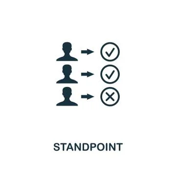 Standpoint icon. Premium style design from business management icon collection Stock Illustration