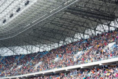 Stands at a sporting event stadium. Stock Photos