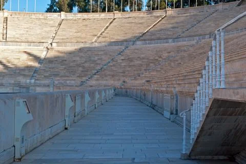 Stands of the stadium. Stock Photos