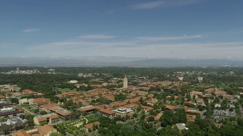 Stanford Aerial Trace Stockbeeldmateriaal 81173530