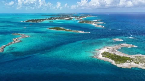Staniel Cay In Exuma In Black Point Bahamas. Stock Footage 322129030