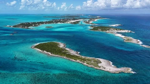 Staniel Cay In Exuma In Black Point Bahamas. Stock Footage 341900505