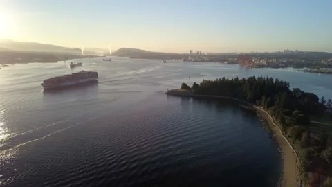 Stanley Park and Vancouver City | Canada through My Lens | Aerial View Stock-Footage 271157553