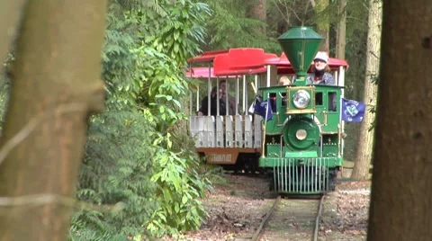 Stanley Park Miniature Train Stockbeeldmateriaal 8677107