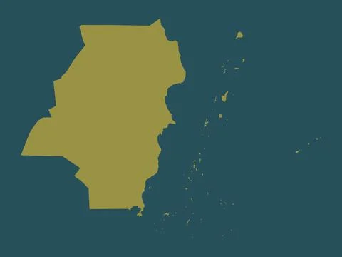 Stann Creek, Belize. Solid color shape 스톡 일러스트