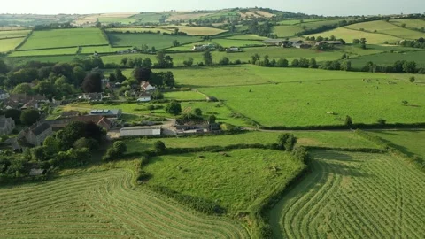 Stanton Drew Stone Circles 4K Drone North Circle Revealing Whole Site, UK Stock Footage 162863104