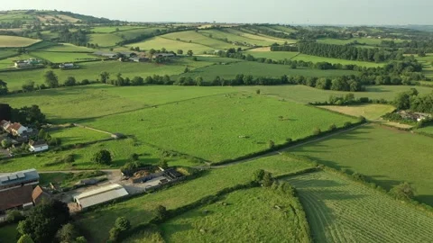 Stanton Drew Stone Circles Flyover 4K Drone View, Somerset, UK Stock-Footage 162850216
