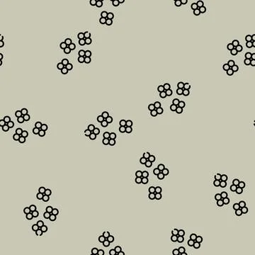 Staphylococcus aureus line icon vector isolated illustration Ilustração Stock