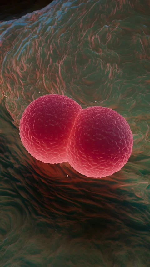 Staphylococcus Aureus MRSA Microscopic Bacterial Animation Stock-Footage 347561040