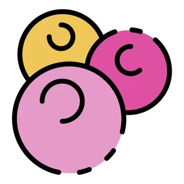 Staphylococcus icon color outline vector Ilustração Stock